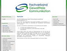 Tablet Screenshot of fachverband-gfk.org